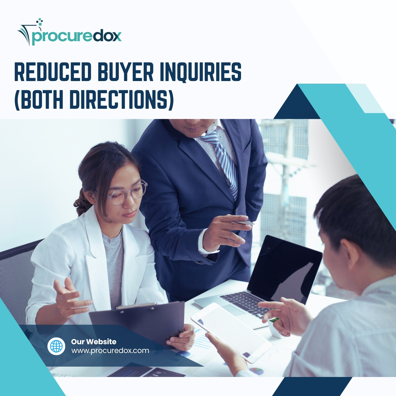 Tired of the back-and-forth? 📧 ProcureDox reduces buyer inquiries by providing real-time status updates and ensuring data is converted and submitted correctly the first time. Our bi-directional integration enhances transparency and communication for both you and your customers. Reduce the noise! Learn more: