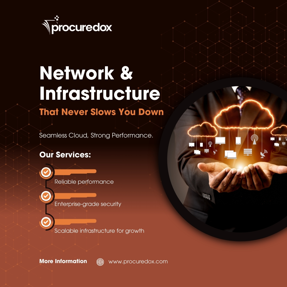 Your business depends on a strong, secure network 🌐⚡— and that’s exactly what ProcureDox delivers.From custom network design and implementation to 24/7 monitoring, security, and ongoing support, we build IT environments that keep teams connected, productive, and protected.